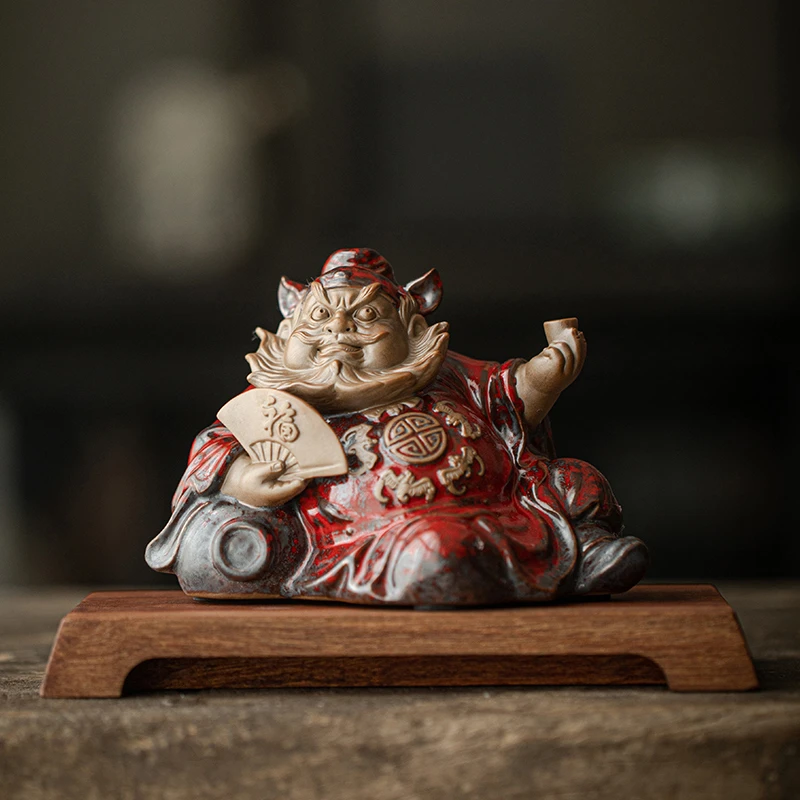 炼器中式禅意钟馗摆件陶瓷家居客厅玄关装饰书房桌面摆设乔迁送礼