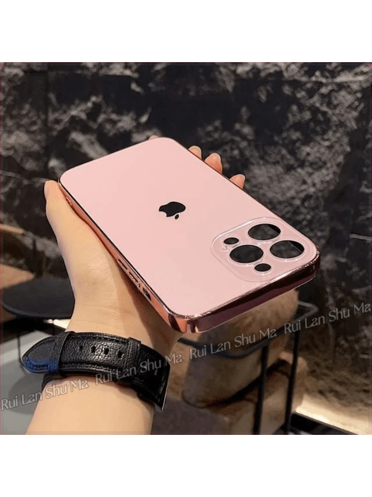 高级感适用苹果16Promax手机壳iPhon15Pro电镀11全包13磨砂12亲肤