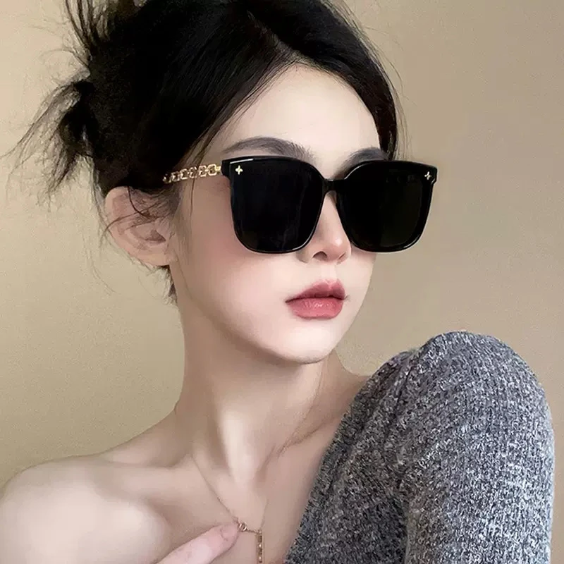 时尚气质成人方框太阳镜女户外遮阳墨镜防紫外线街拍眼镜潮流百搭