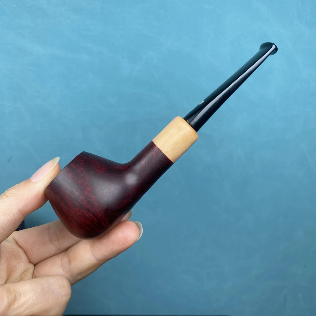 意大利阿斯克提石楠木酒红色烟斗