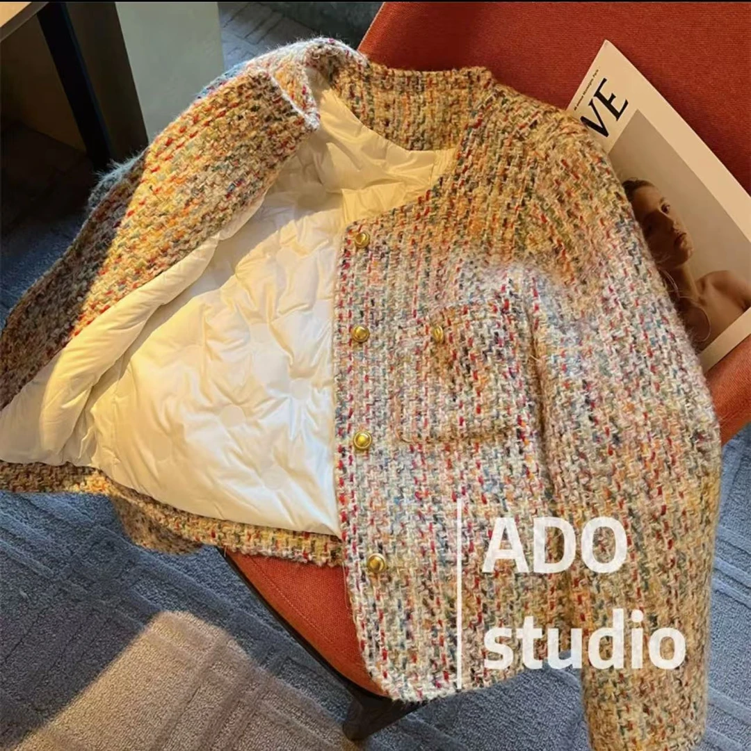 法式气质彩色小香风外套女秋季新款高级感名媛设计感上衣