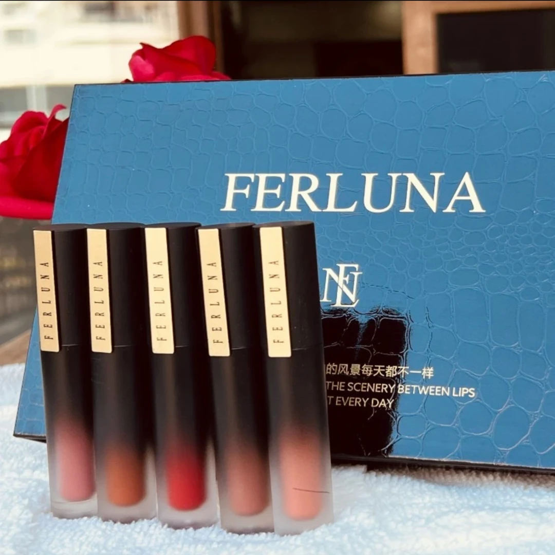 【新疆包邮】FERLUNA不沾杯唇釉套盒套装5支