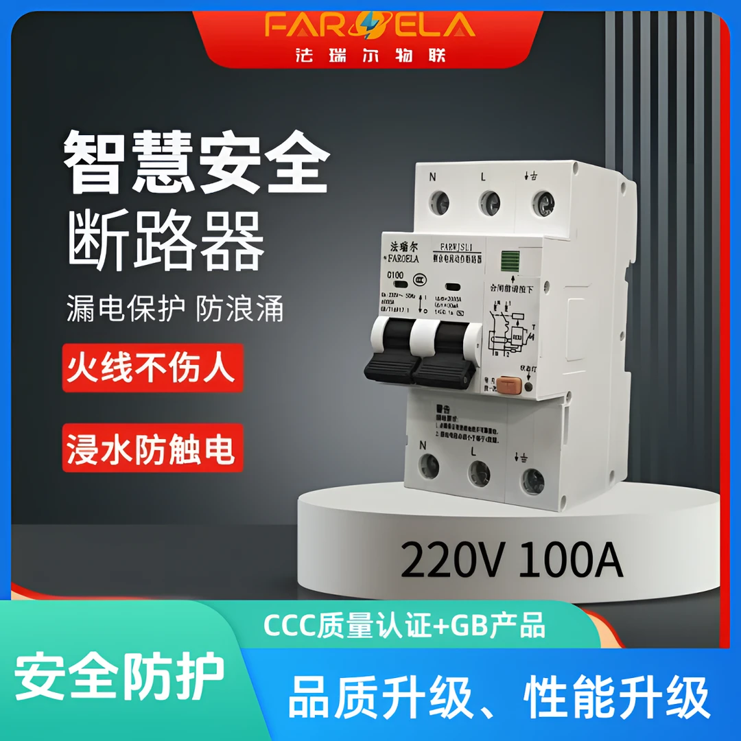 FAROELA/法瑞尔漏电保护器浸水漏电开关火线不伤人220V100A家用