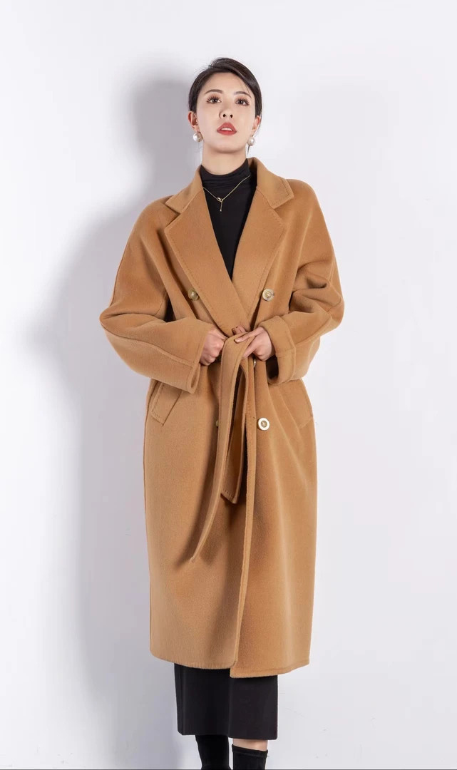 SGCD【801 10%山羊绒 】Max高端大衣冬季长款新款双面大衣