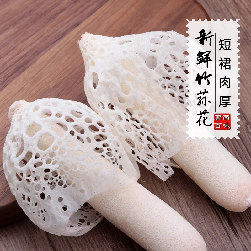 云南新鲜竹荪顺丰空运包邮到家