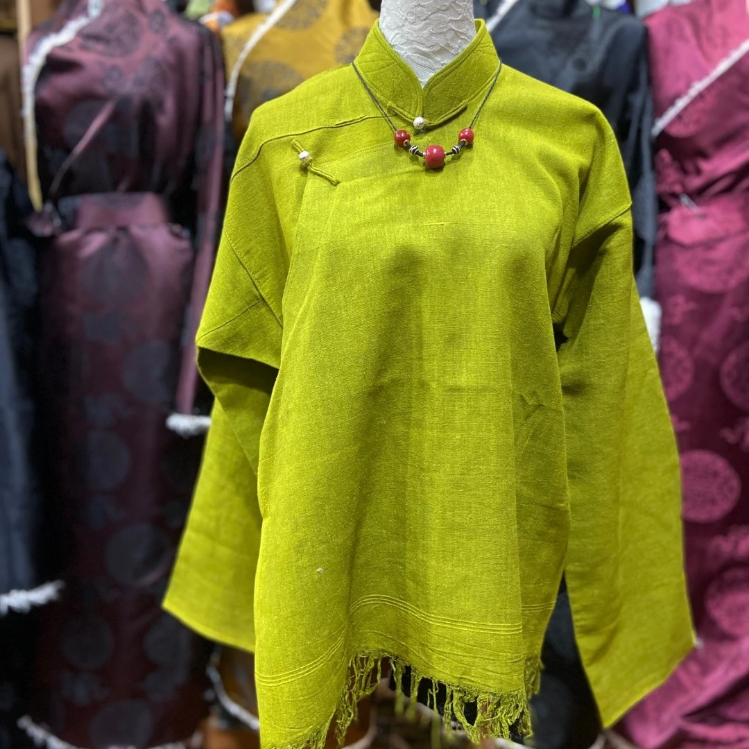 复古气质藏式秋冬打底修身上衣布热衬衣民族服时尚国风高端女士