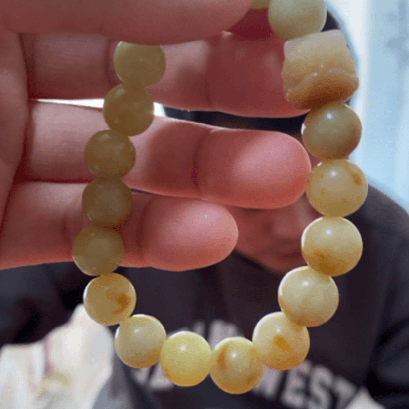 【闪购商品】蛇纹石玉手链未镶嵌