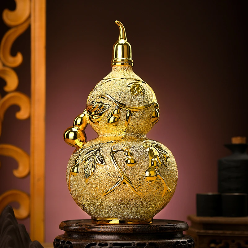 好粮心【酒厂福利】葫芦酒粮食酿造陶瓷坛浓香白酒优级酒52度1500ml