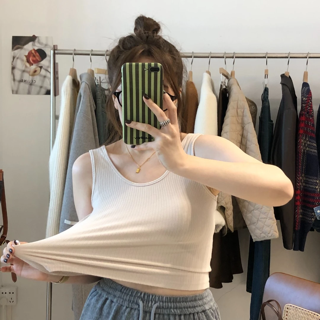 依依姐-【内在美】内搭神器弹力螺纹针织背心