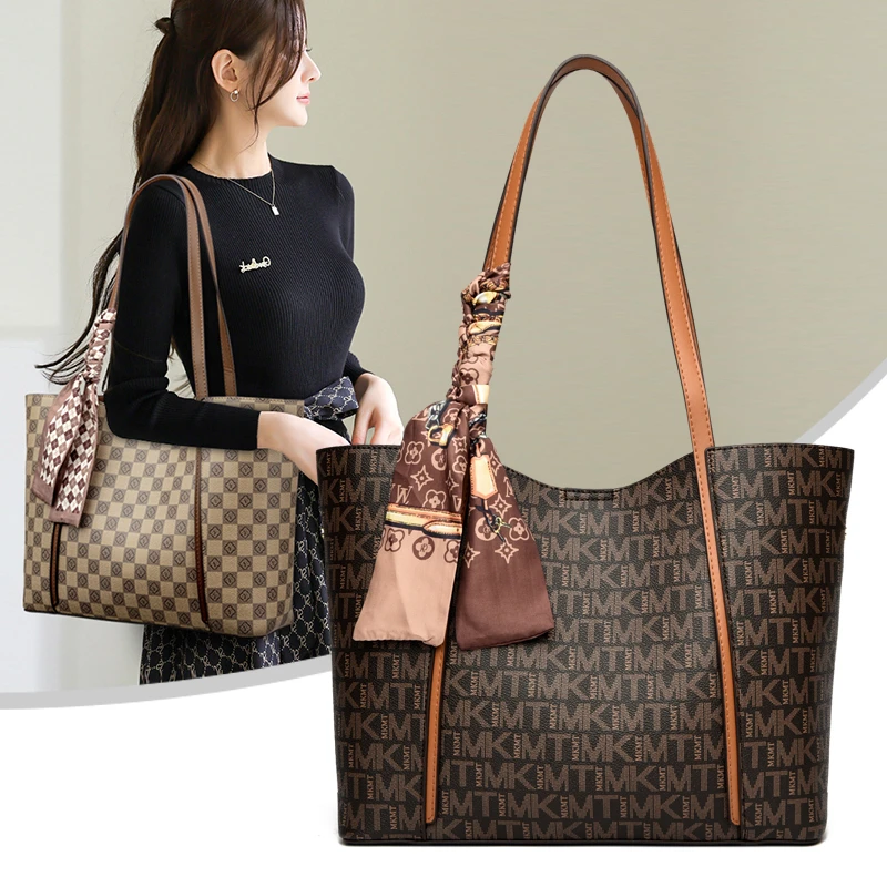 女包玫瑰袋鼠软皮包托特包2025冬季新款通勤大容量时尚中年单肩包