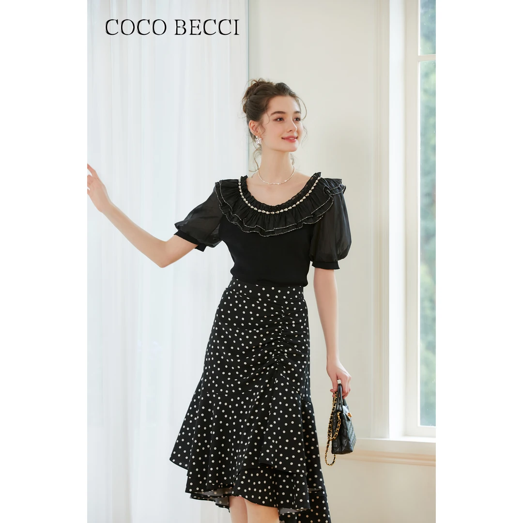 COCO BECCI【维纳斯】波点半裙YT24YSU710006