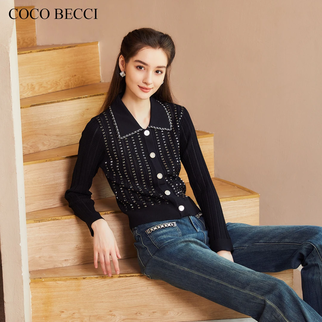 COCO BECCI【精致女主】时尚针织开衫YT24YA220001