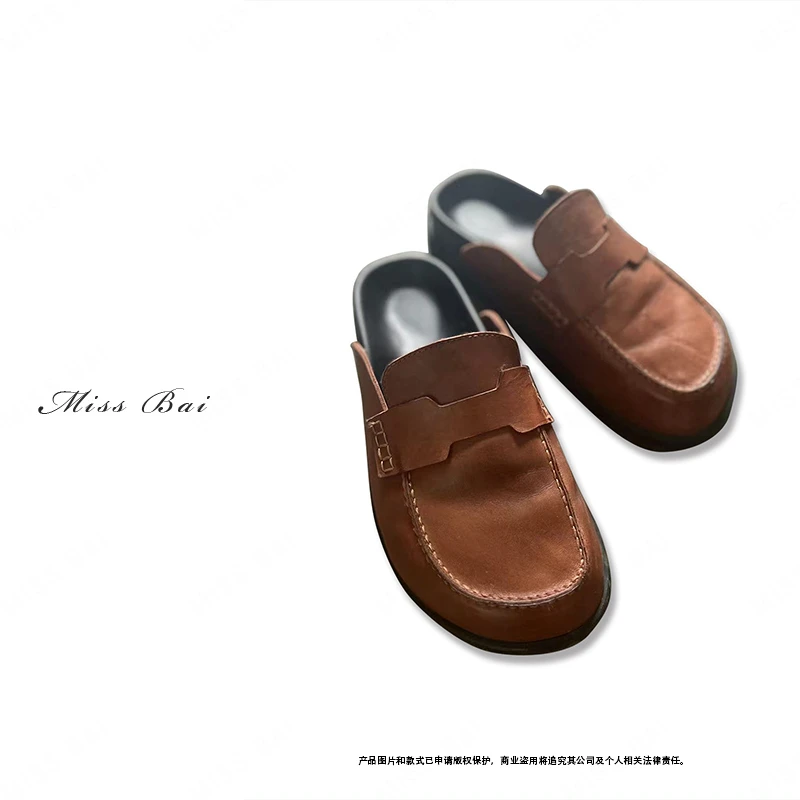 柔软舒适马皮休闲拖鞋XZ0601