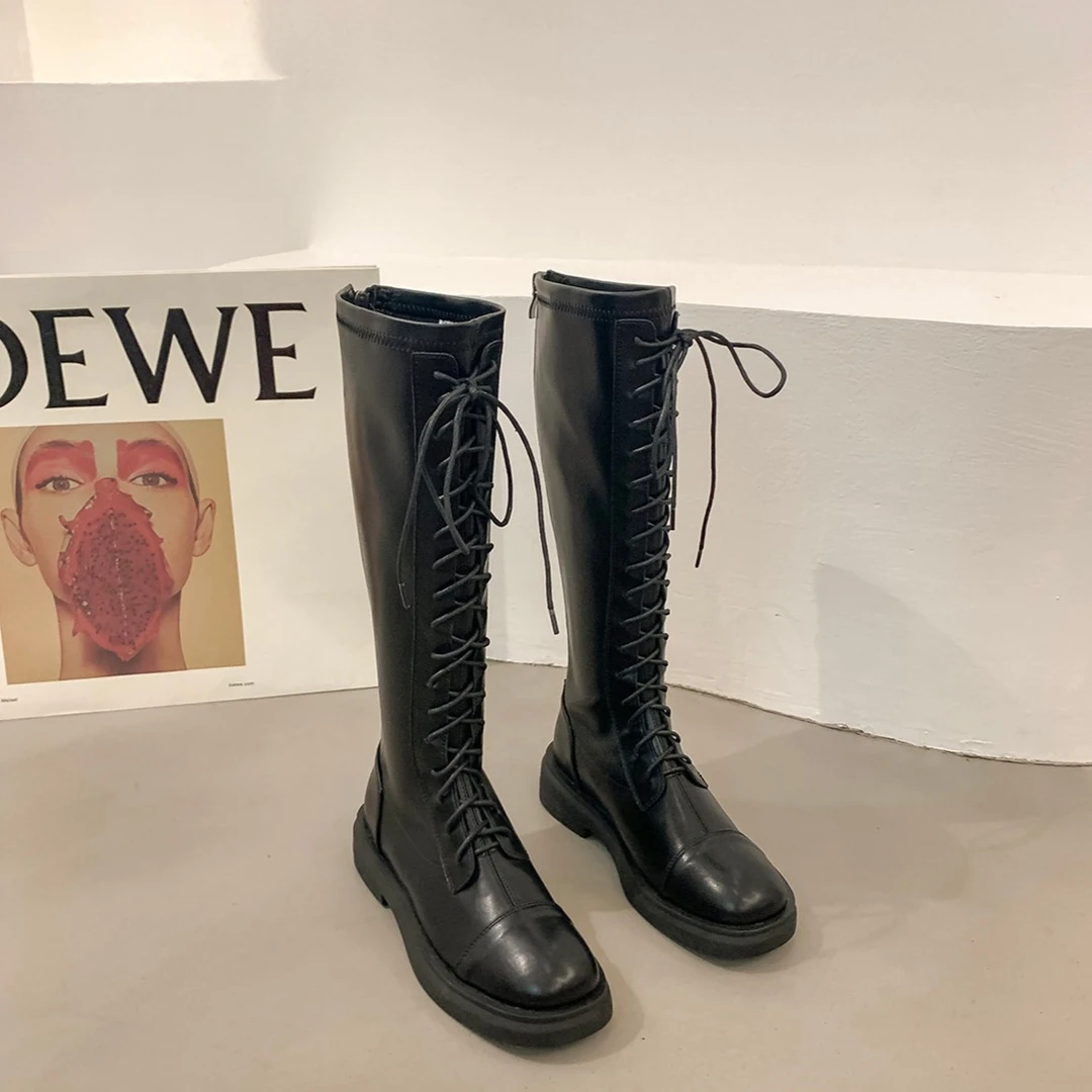 【慢慢女鞋】2024年新款时尚百搭长靴秋冬217683