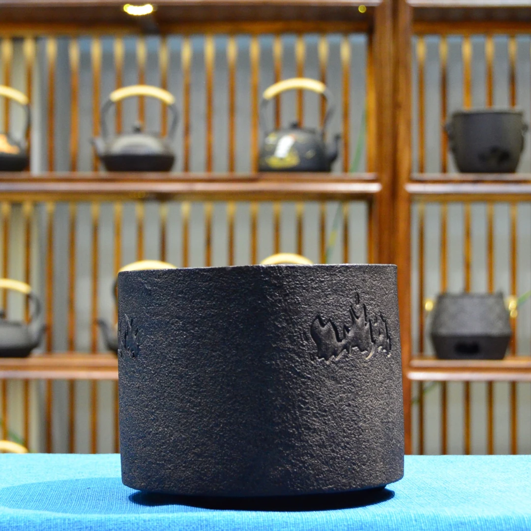 圆型做旧火纹电陶炉   1000瓦  手工铸造