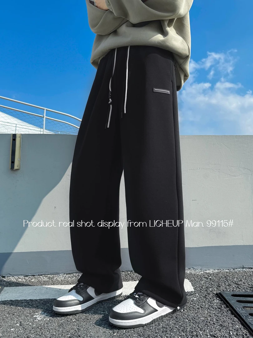 XYJ99115加绒加厚冬季新品直筒休闲裤百搭舒适面料柔软