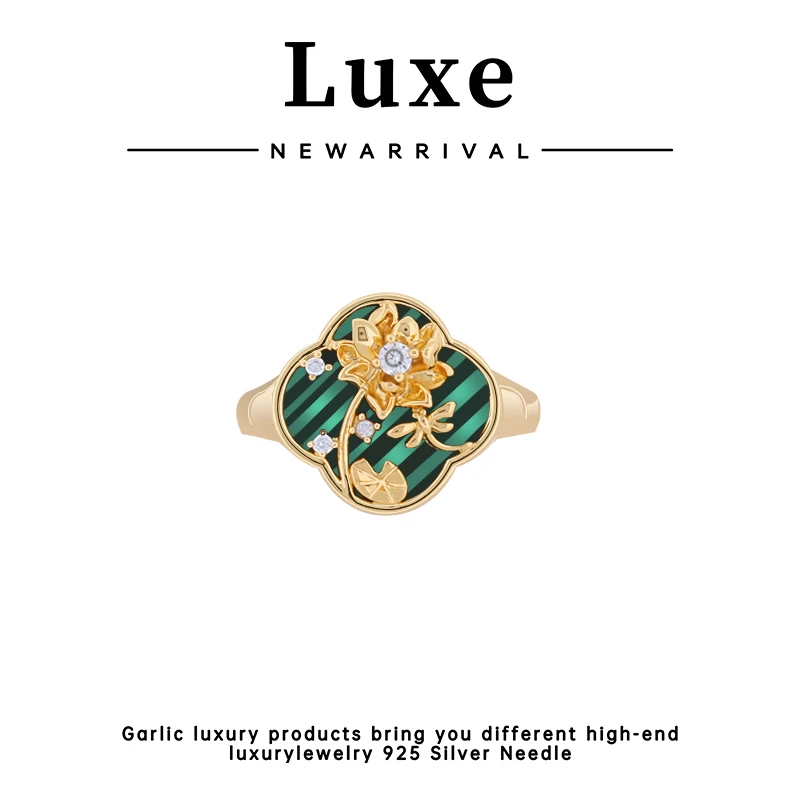 合金合成锆石戒指  【琴愿为你】高端优雅贵气女戒指YJ150625