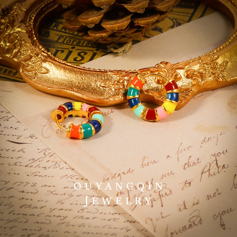 合金耳饰 【琴愿为你】夏季经典百搭ins潮流耳坠女YE190165