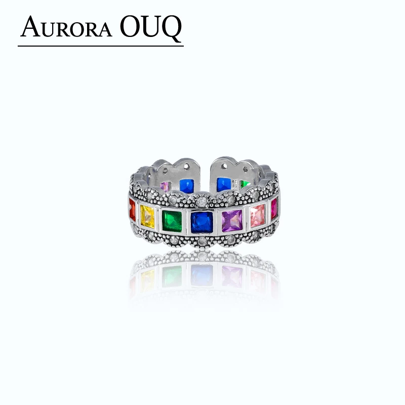 925银合成锆石戒指 【琴愿为你】时尚高端大气戒指ZJ150272