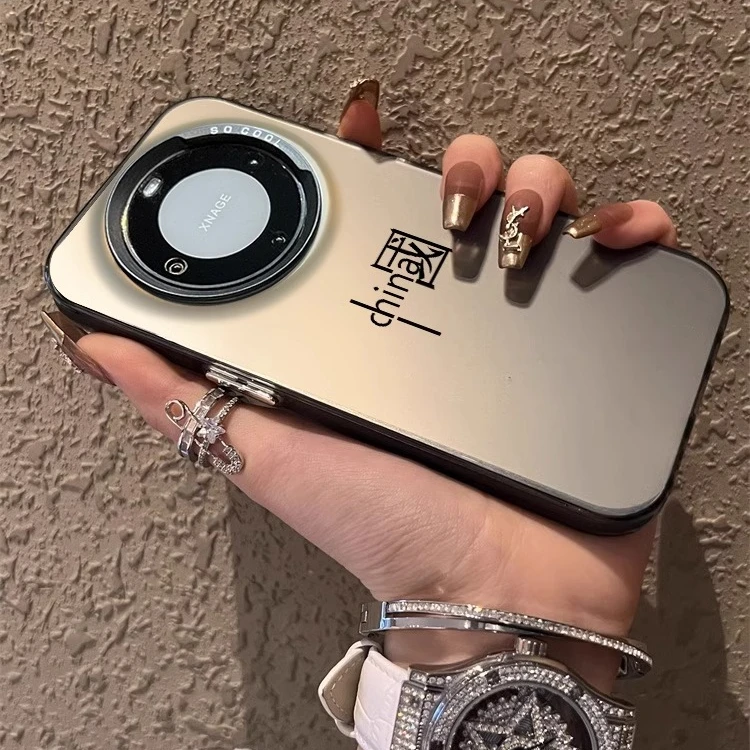 华为mate60pro手机壳高级中国China系列40e简约彩银30套全包防摔