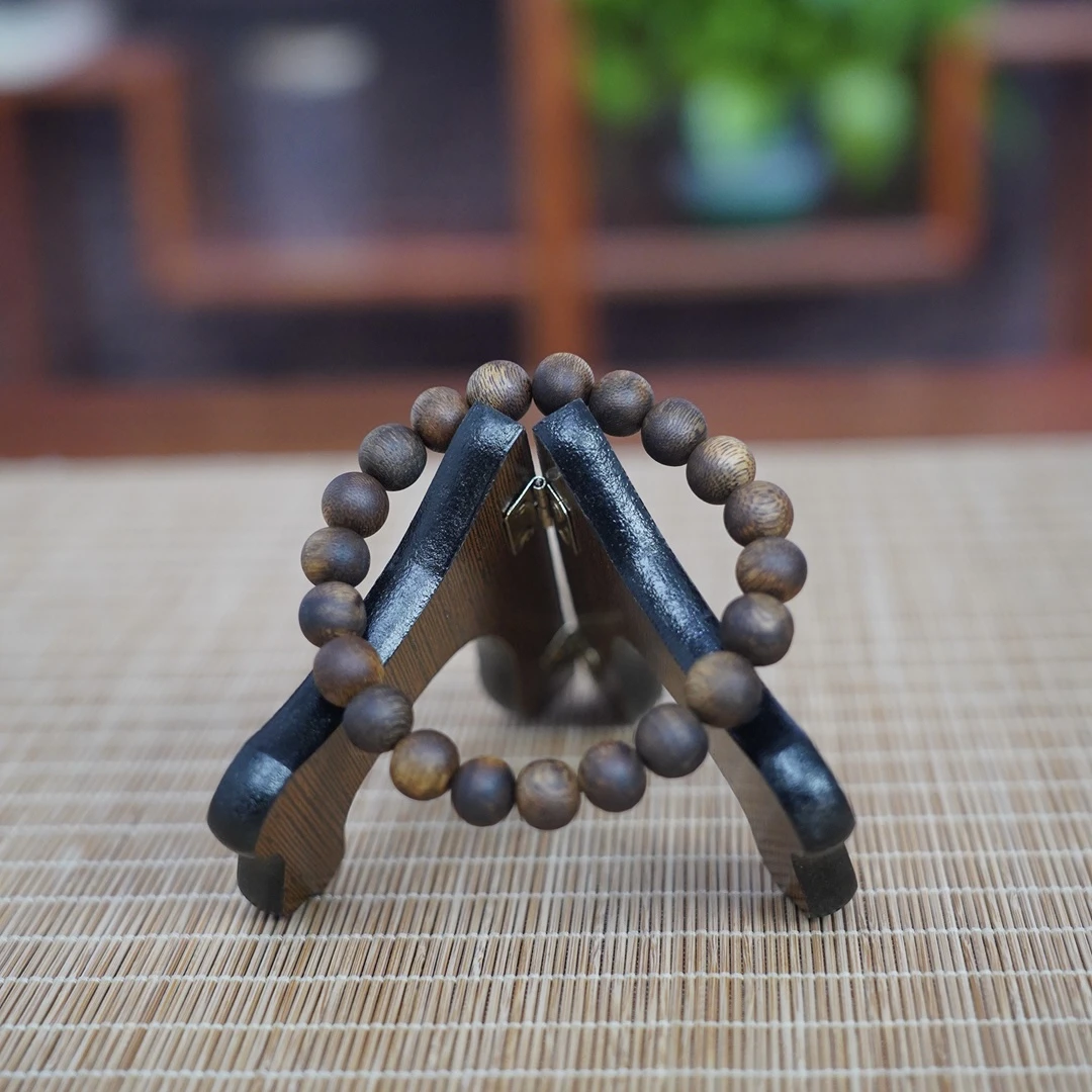【物超所值】香味海南莺歌绿棋楠圆单圈沉香手串