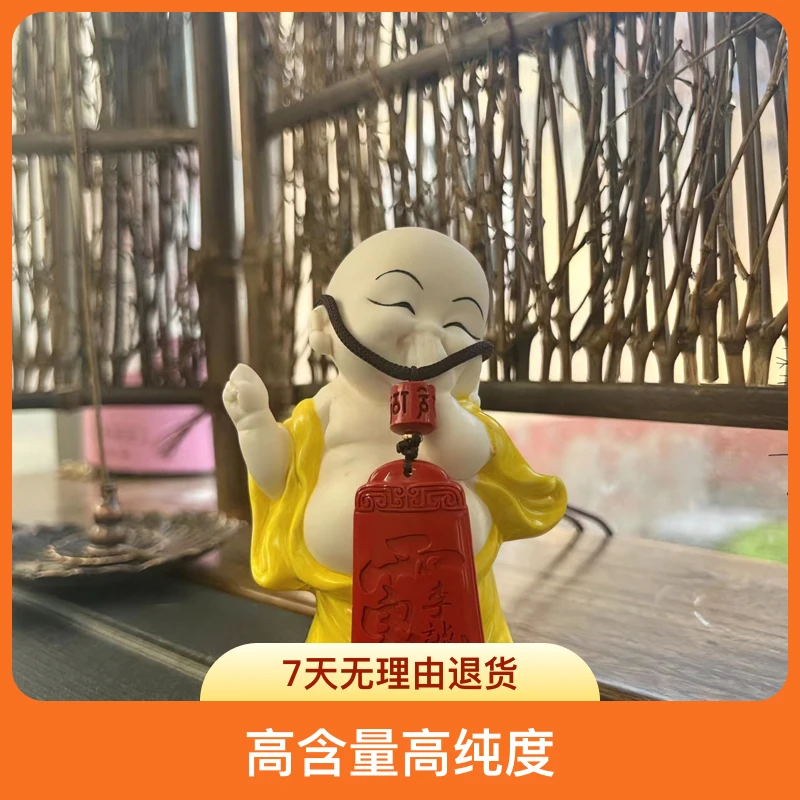 含辰砂工艺品高含量高纯度朱红色砂李诚将军吊坠挂坠