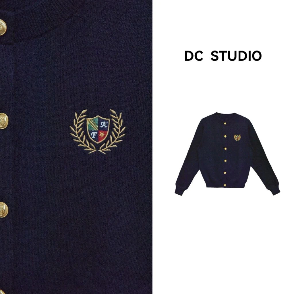 DC STUDIO【罗马花园】2024秋冬新款休闲设计针织百搭圆领保暖毛衣