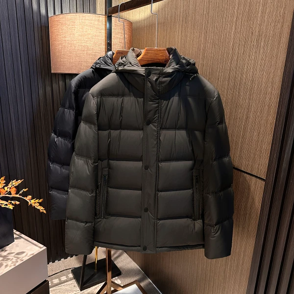 【云般触感 鹅绒保暖】25冬装男士高品质连帽轻商务休闲羽绒服