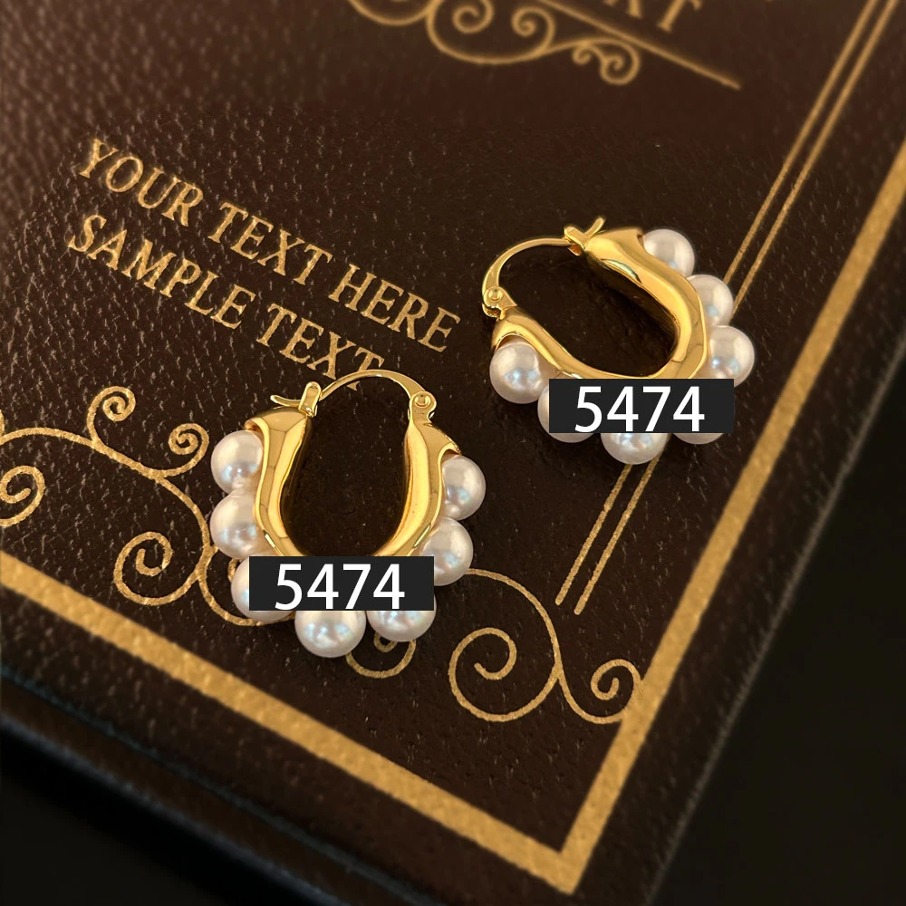 气质轻奢简约百搭耳环5474