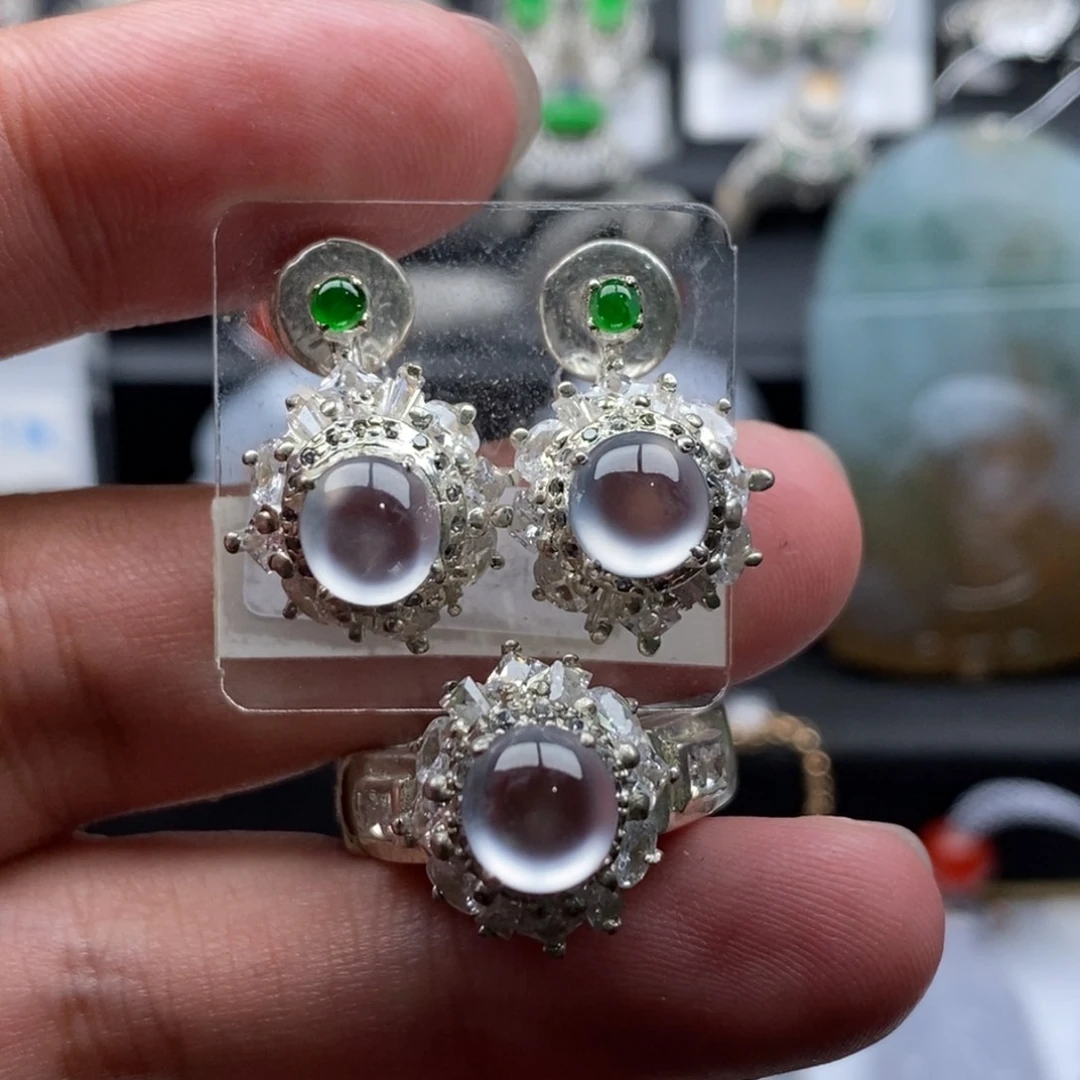 定制翡翠未镶嵌缅甸天然翡翠小钢蛋