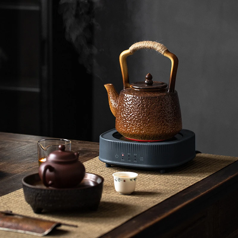 陶瓷茶具家用中式煮茶壶围炉煮茶碳炉复古泡茶壶煮茶器煮水泡茶壶