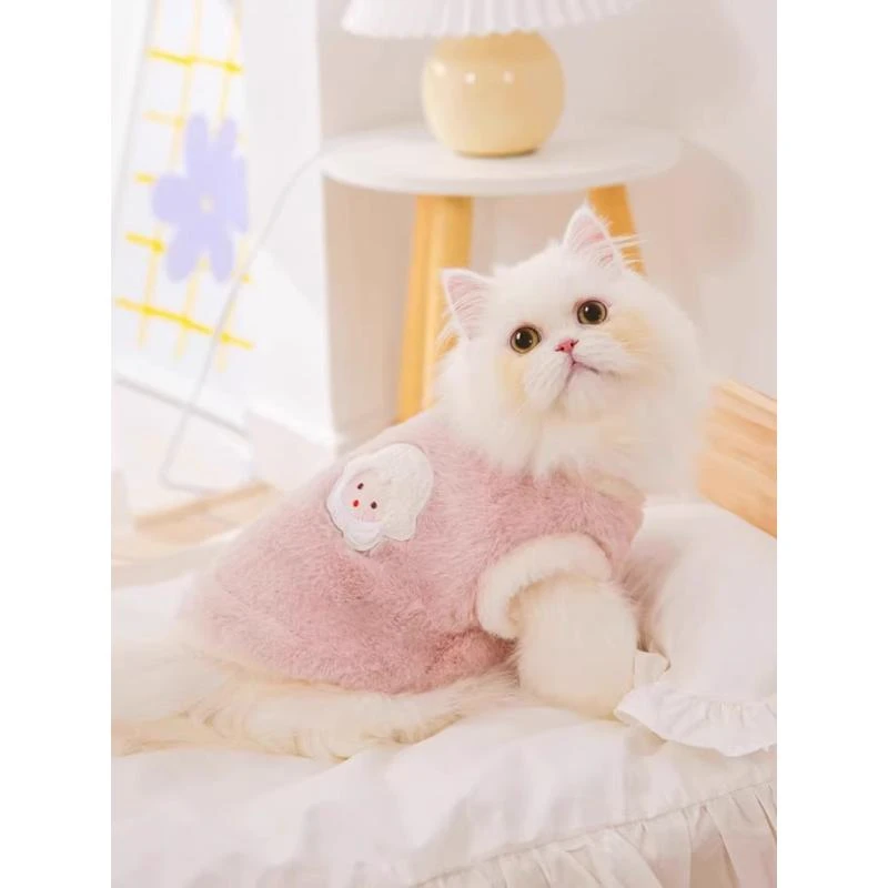 小猫咪衣服秋装保暖绒衣猫猫幼猫布偶猫蓝猫宠物狗狗防掉毛秋冬季