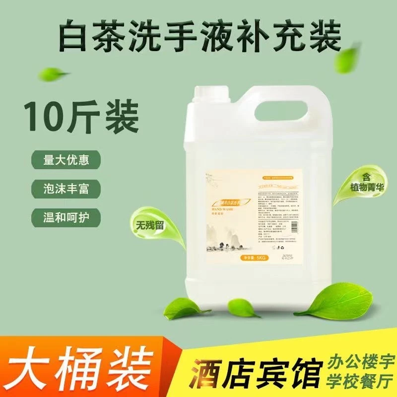酒店用大桶洗手液抑菌滋润不伤手清洁清新洗手液补充装洗手液透明