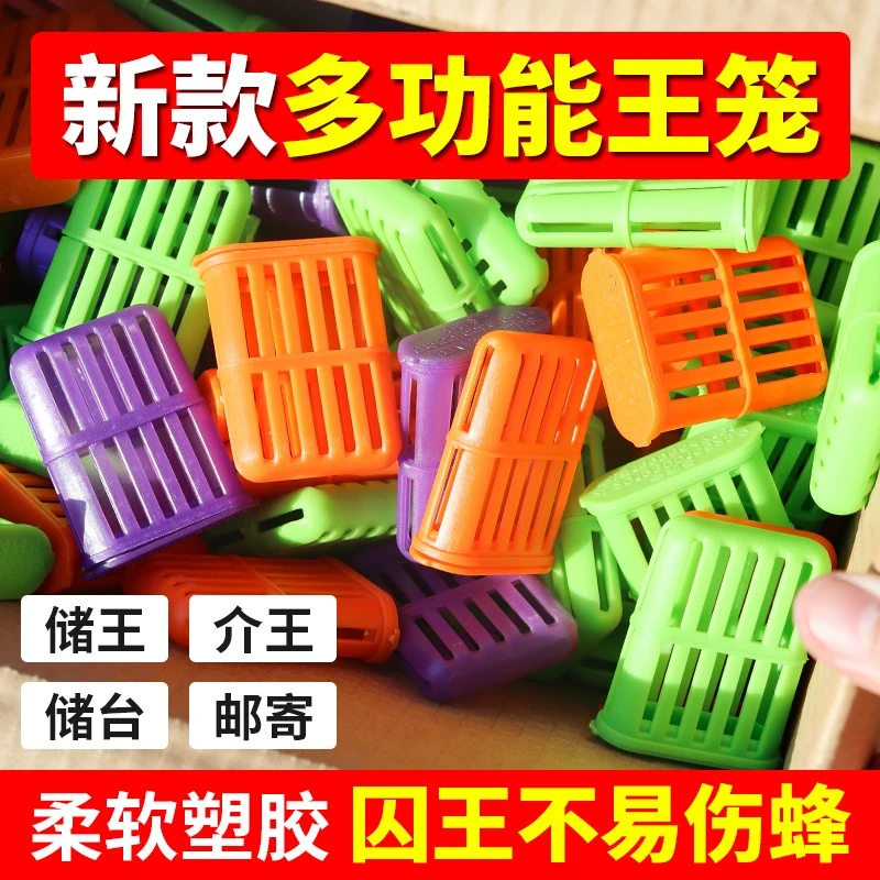 新款多功能王笼中蜂专用囚禁王笼介王邮寄王笼通用关蜂王畜牧工具
