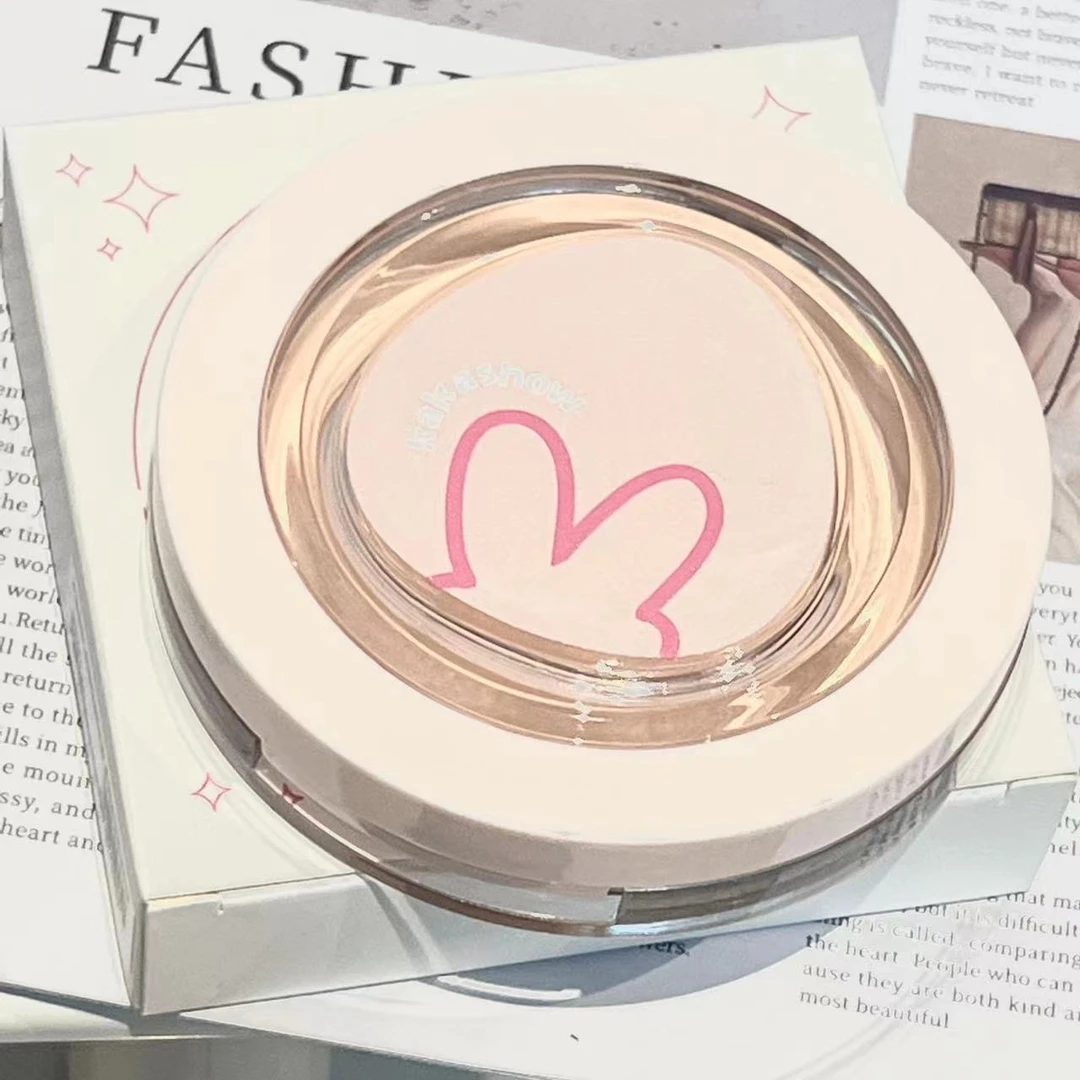 kakashow兔子柔焦定妆粉饼哑光定妆粉女士不卡粉学生干皮控油