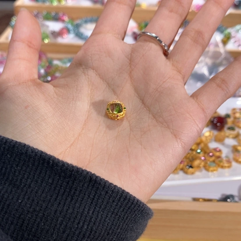 【闪购商品】碧玺多样性发货配件银S925镶嵌