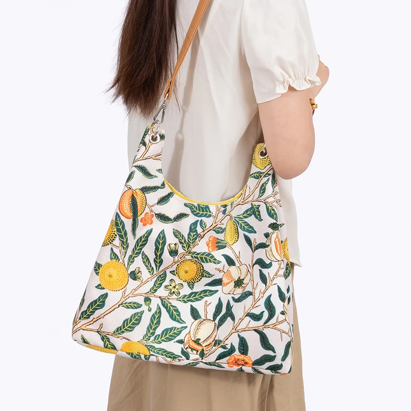 弘娜艺术家系列原创文艺百搭小众水桶包手提单肩斜跨包大容量女包