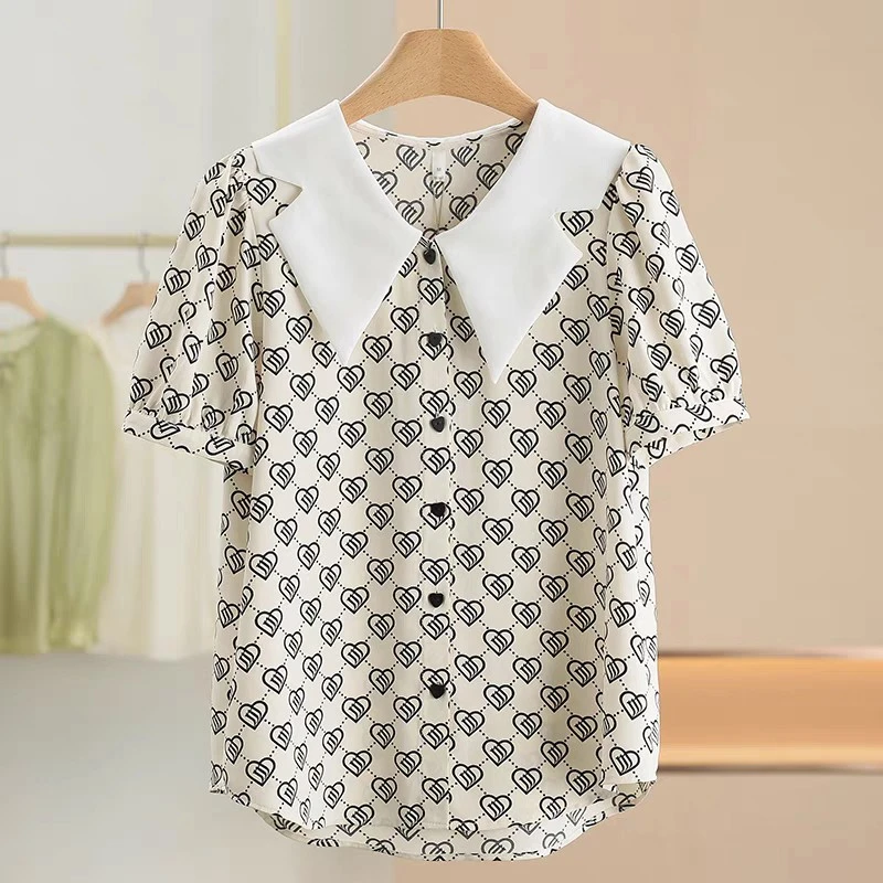 主播推荐【HX373】时尚爆款休闲减龄夏款小衫