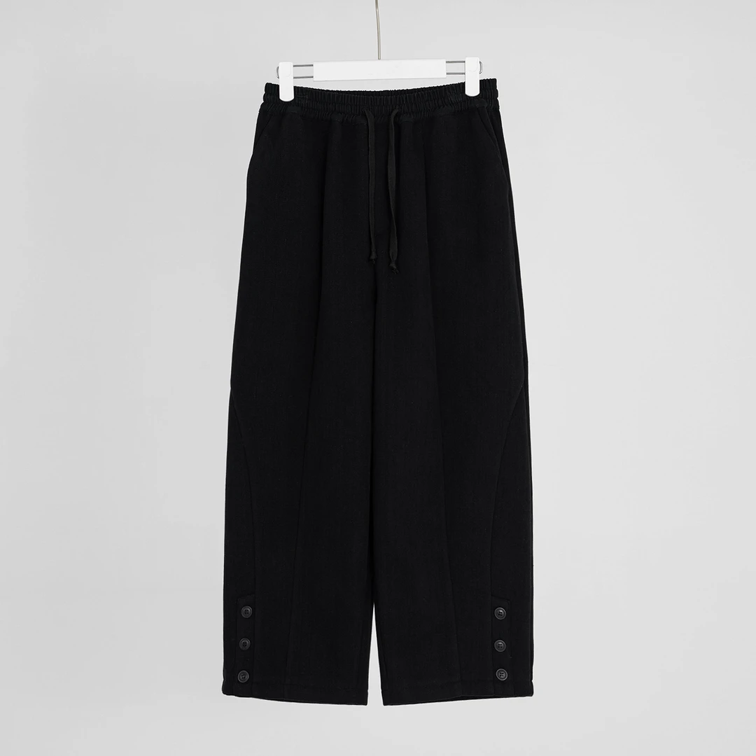 （几里）气质复古百搭阔腿裤秋搭休闲裤 裤长91 105206