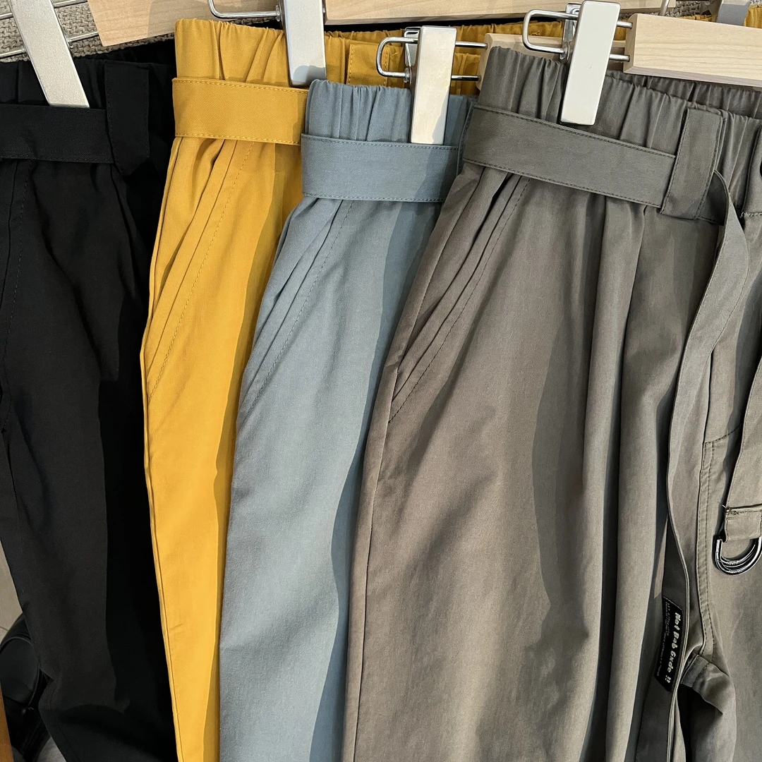 (驰路者)日系百搭秋冬宽松男士设计师款工装裤  -103102