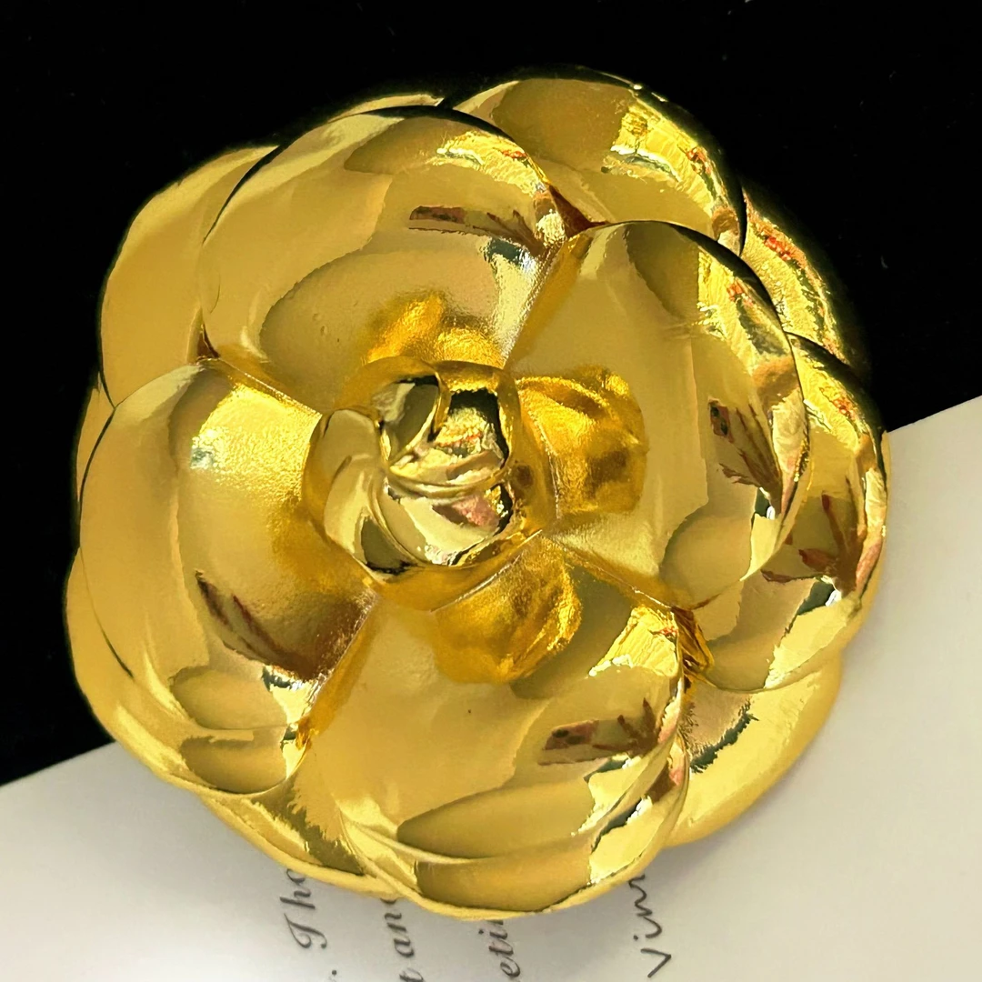 铜合金胸针 3846西洋中古风 vintage复古宫廷山茶花胸针