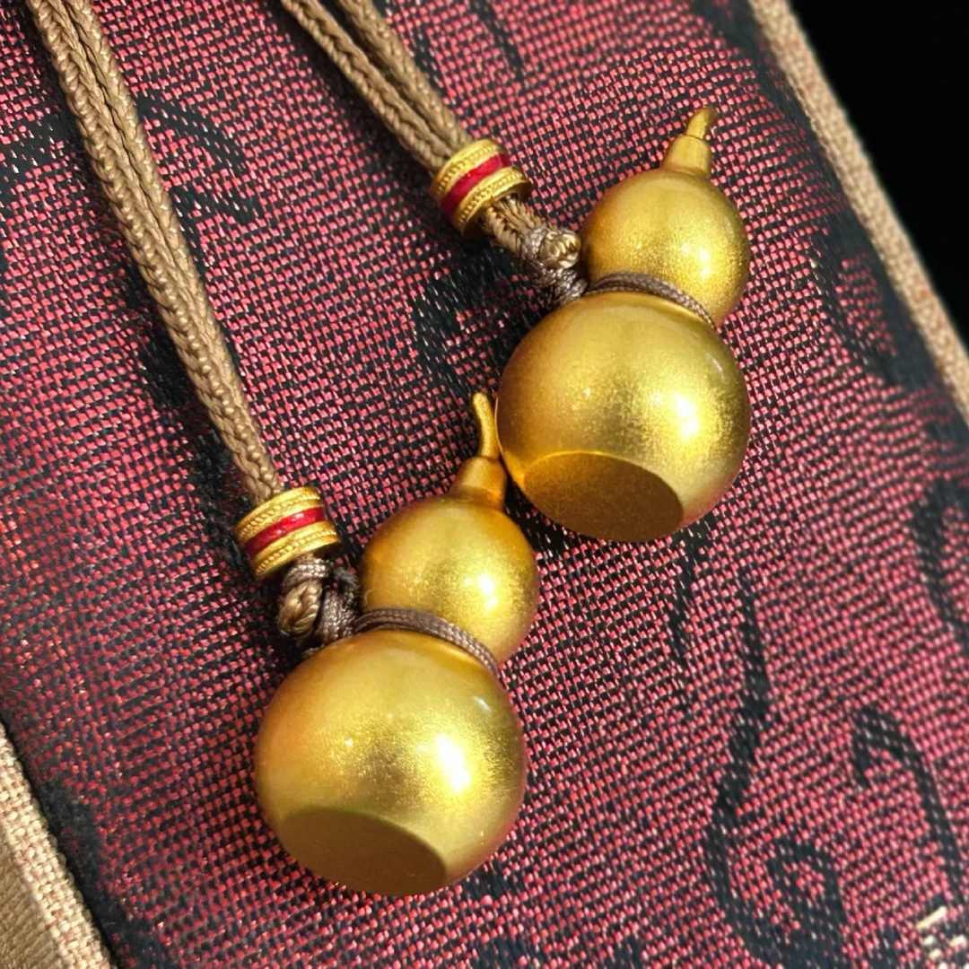非金属布艺项链 3426西洋中古风vintage复古宫廷金色葫芦项链
