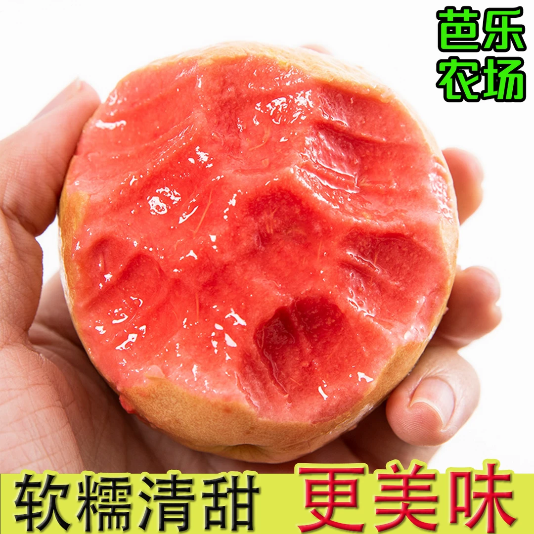 广东正宗红心软芭乐软糯清甜草莓番石榴酸甜多汁农家自产产地直发