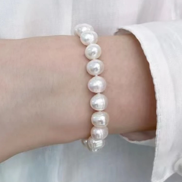 95 白色珍珠手链 延长链设计