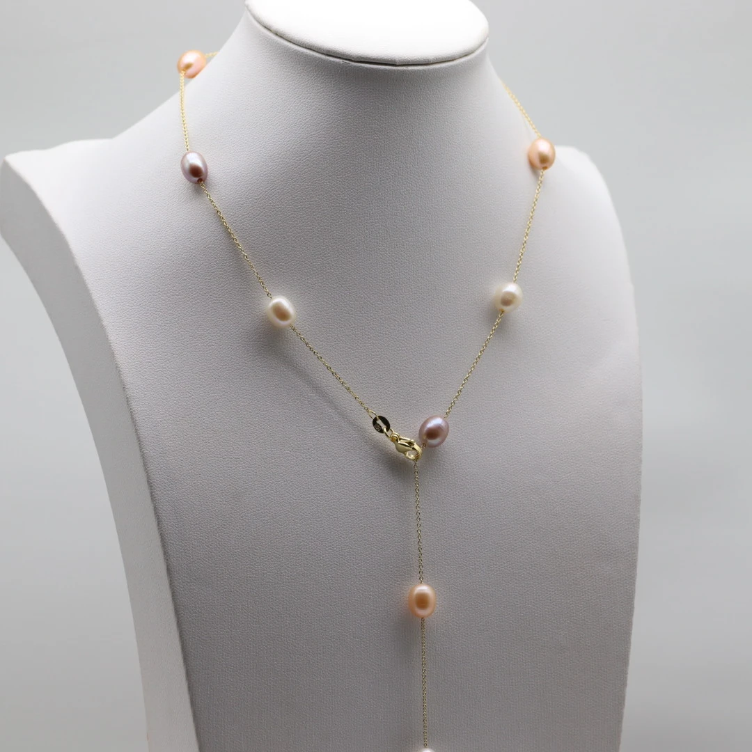 179 满天星混彩珍珠项链