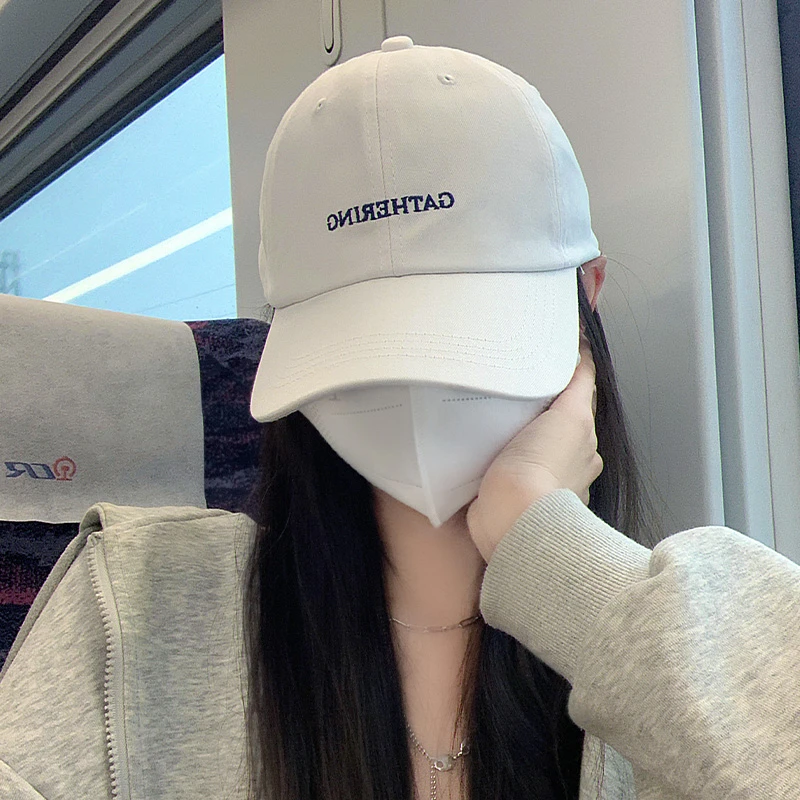 时尚棒球帽女宽帽檐大头围软顶鸭舌帽韩版显脸小百搭加大加深帽子