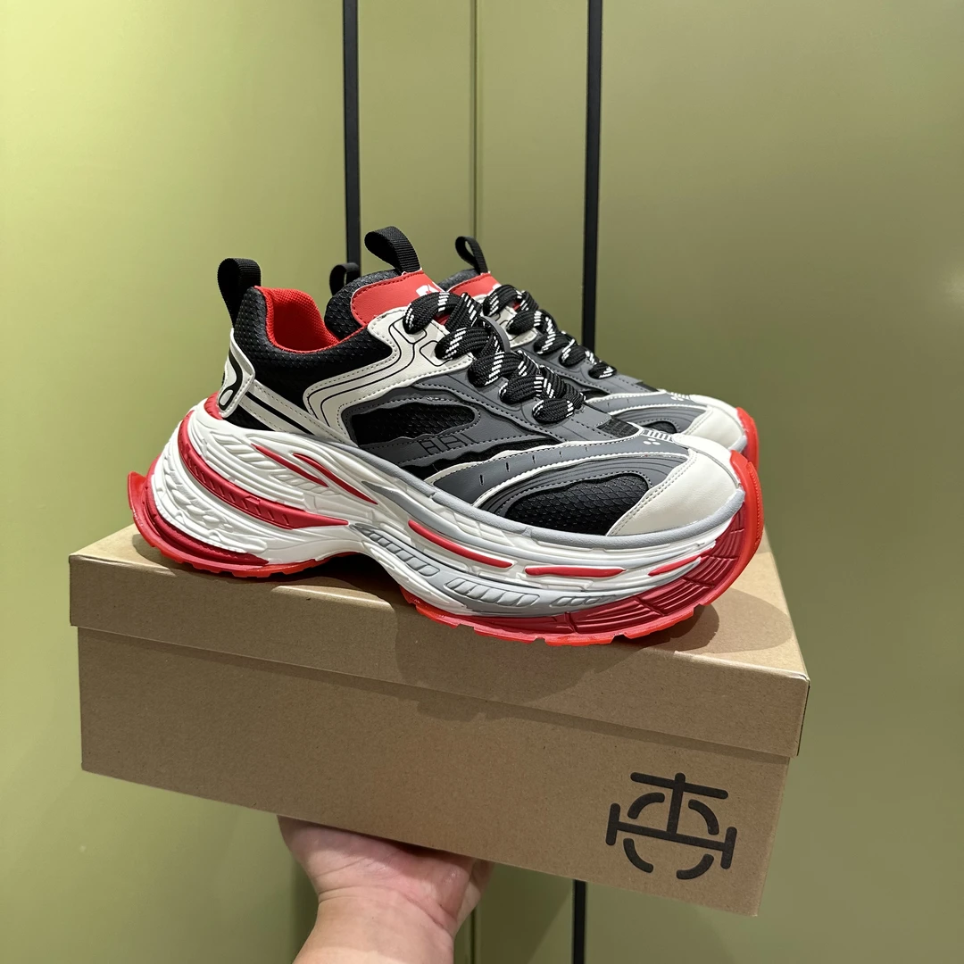 男士2024新款潮流厚底老爹鞋时尚潮鞋百搭增高鞋透气个性休闲鞋子