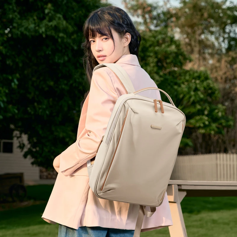 GOLF/高尔夫女士双肩包女时尚潮流新款大容量电脑包大学生书包女