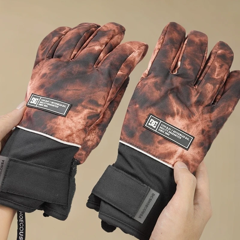 保暖手套秋冬季滑雪手套防水男女同款防滑防寒防风女款男士分指