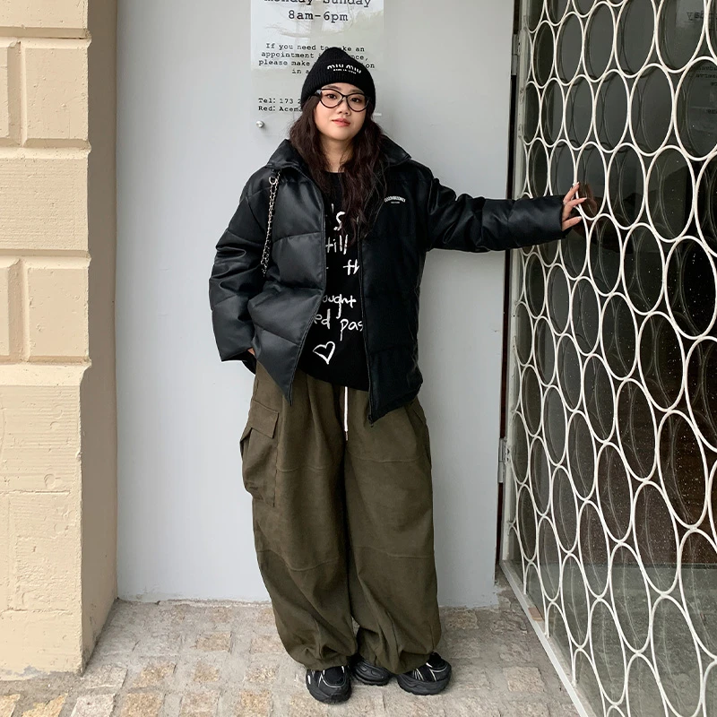 YUZI/鱼子【双旦礼遇季】 秋冬新款 立领韩版面包羽绒服宽松保暖ins